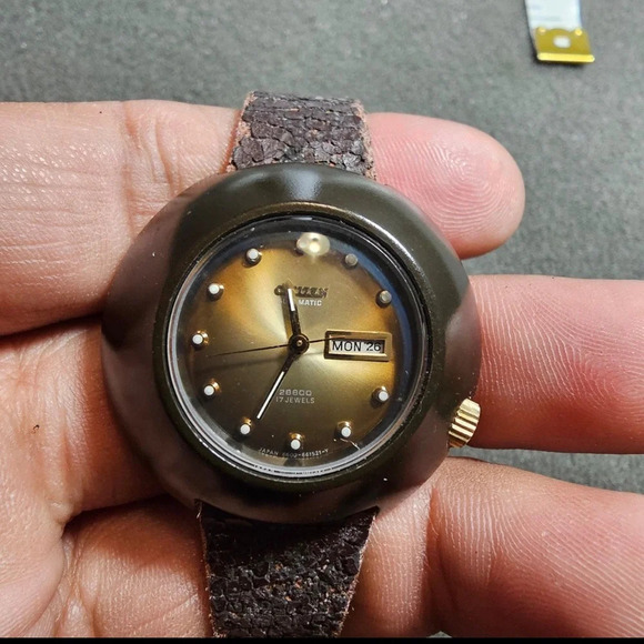 Vintage Citizen 6600 RARE 28800 Automatic Watch 21 Jewels Day Date Working - Picture 1 of 10